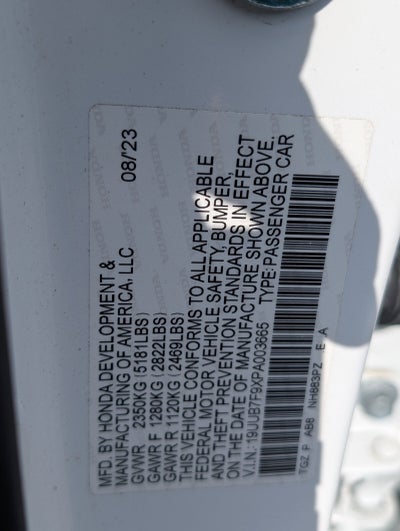 2023 Acura TLX Type S w/Performance Tire