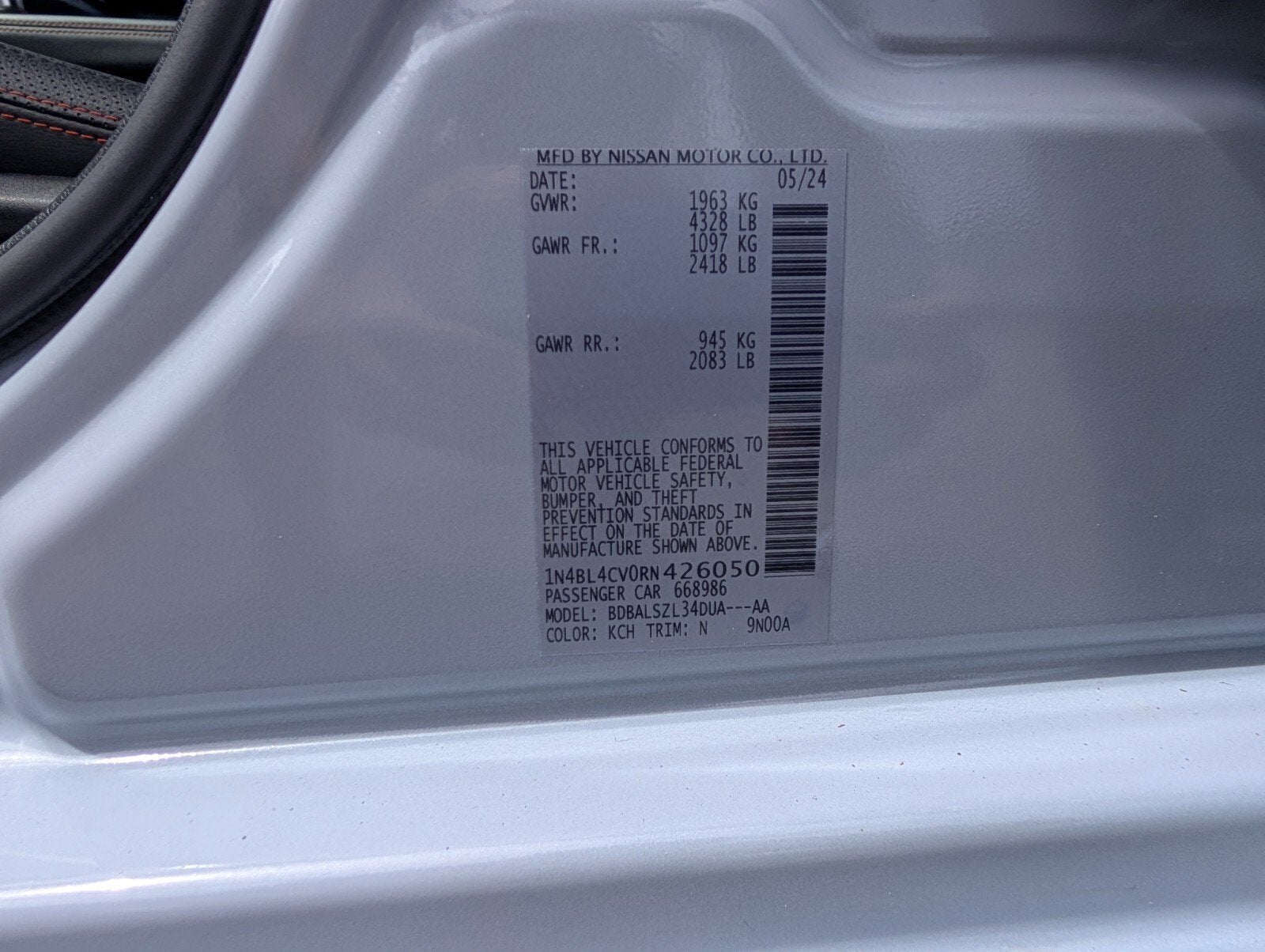 2024 Nissan Altima SR