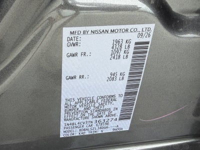 2026 Nissan Altima SR