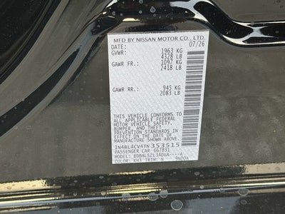 2026 Nissan Altima SR
