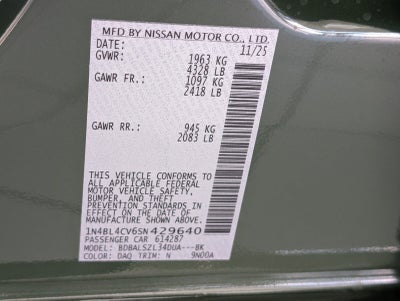 2025 Nissan Altima SR