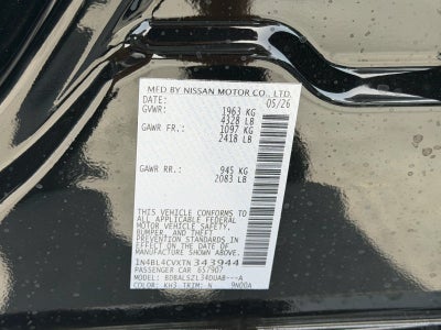2026 Nissan Altima SR