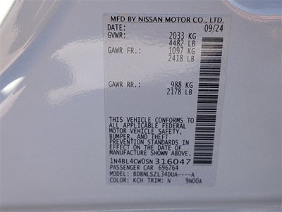 2025 Nissan Altima SR