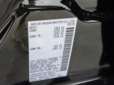 2026 Nissan Altima SV Special Edition