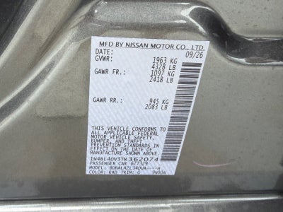 2026 Nissan Altima SV
