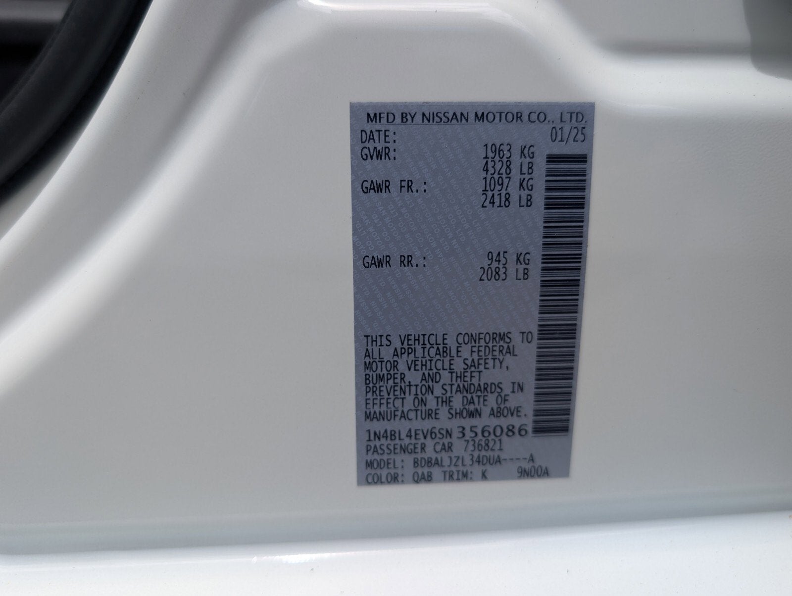 2025 Nissan Altima SL