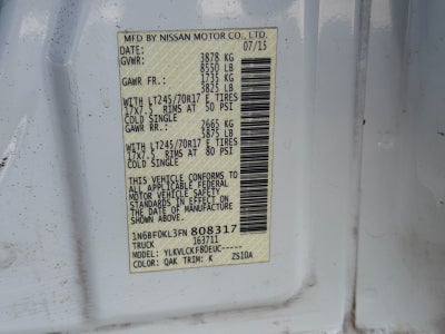 2015 Nissan NV S