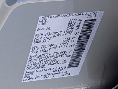 2026 Nissan Frontier Crew Cab PRO-X®