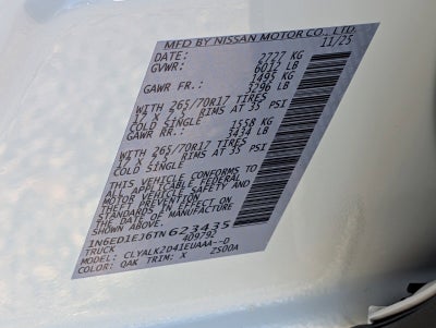 2026 Nissan Frontier Crew Cab PRO-X®