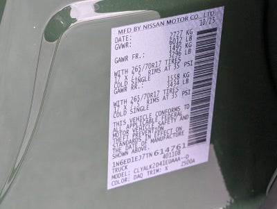 2026 Nissan Frontier Crew Cab PRO-X®