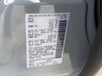 2026 Nissan Frontier Crew Cab PRO-4X®