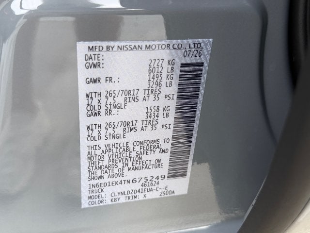 2026 Nissan Frontier Crew Cab PRO-4X®