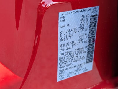 2026 Nissan Frontier Crew Cab SV Long Bed