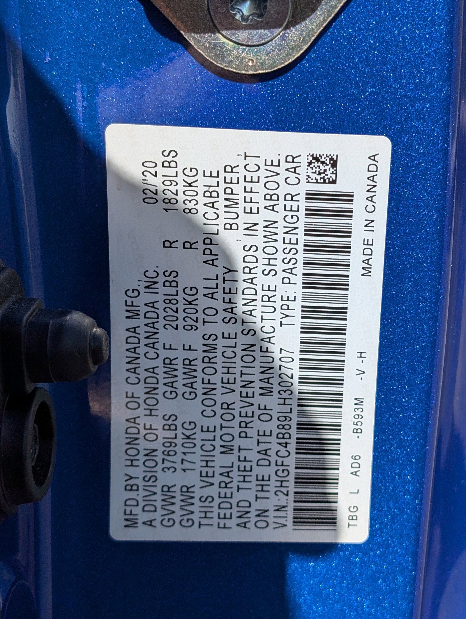 2020 Honda Civic Coupe Sport