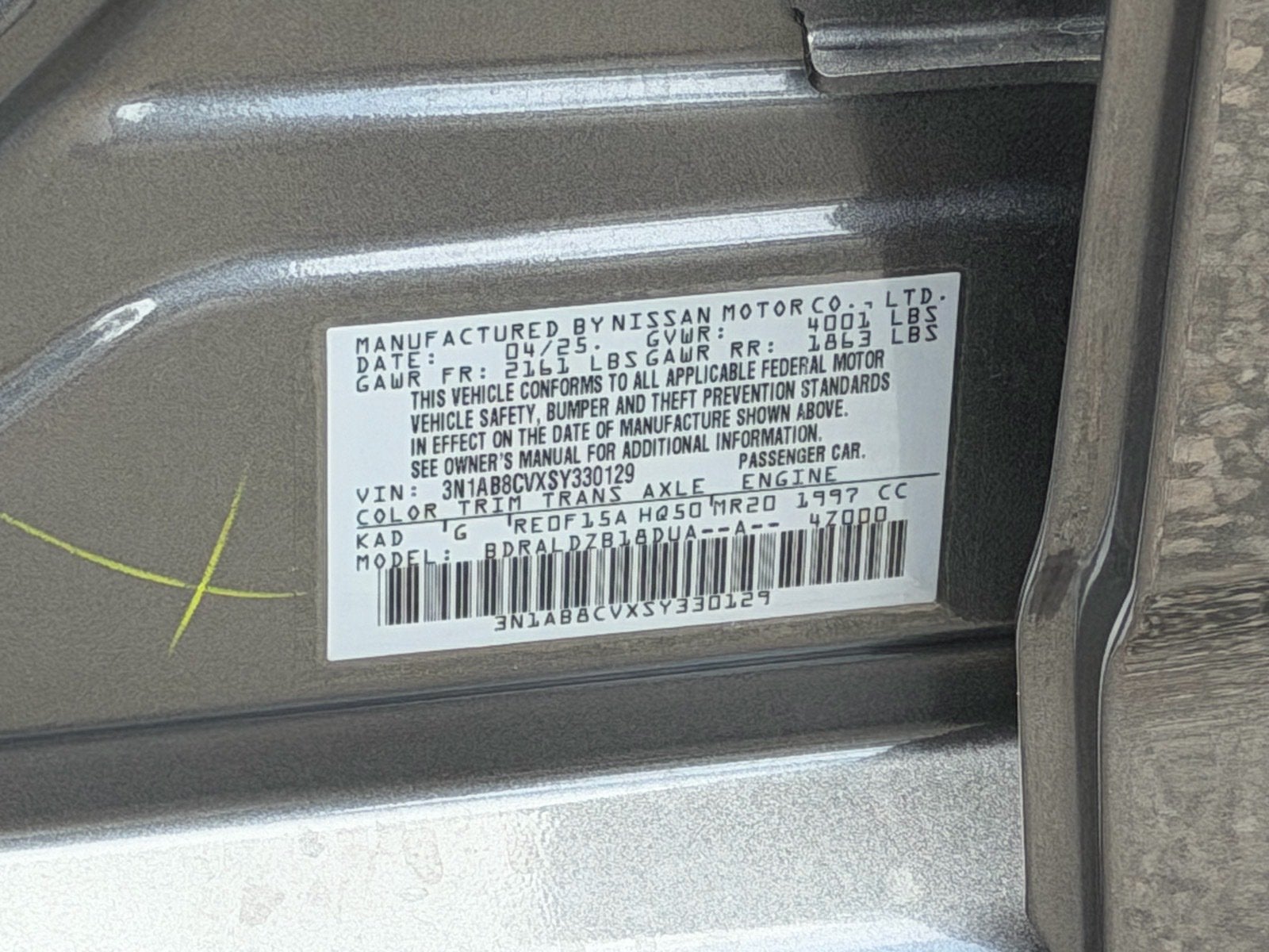2025 Nissan Sentra SV