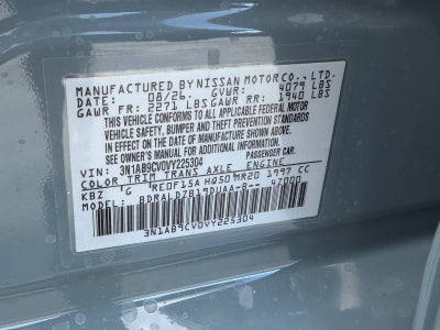 2027 Nissan Sentra SV