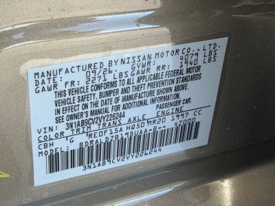 2027 Nissan Sentra SV