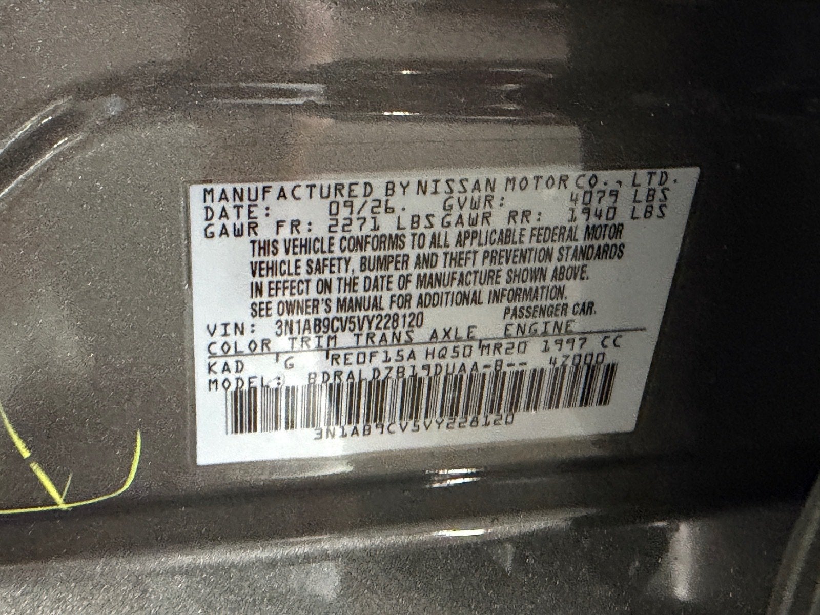 2027 Nissan Sentra SV