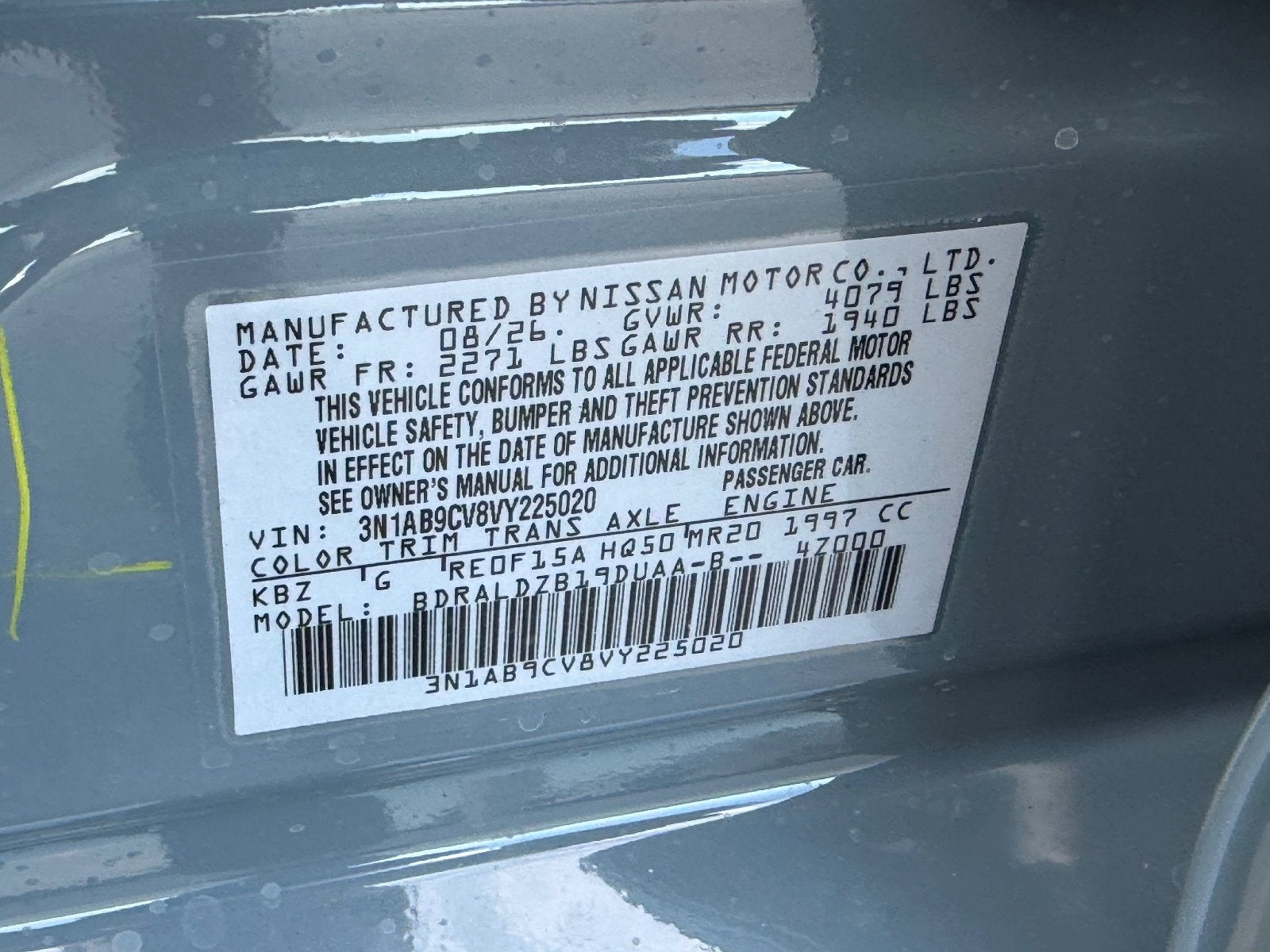 2027 Nissan Sentra SV