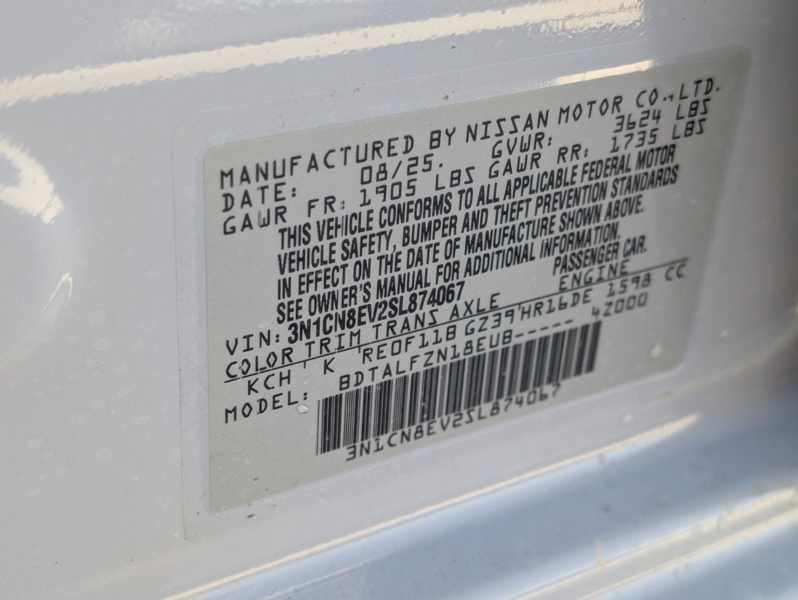 2025 Nissan Versa SV