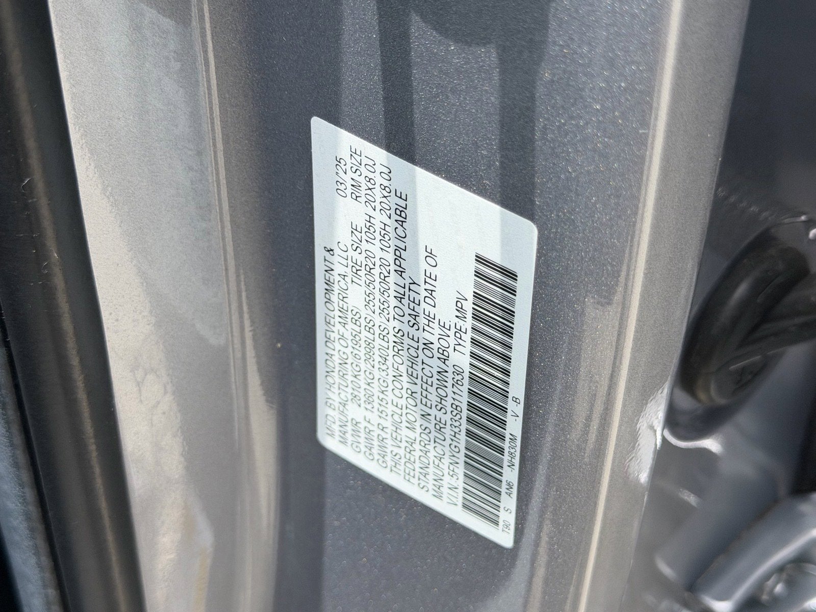 2025 Honda Pilot Sport