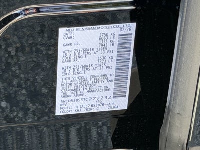 2026 Nissan Pathfinder SV