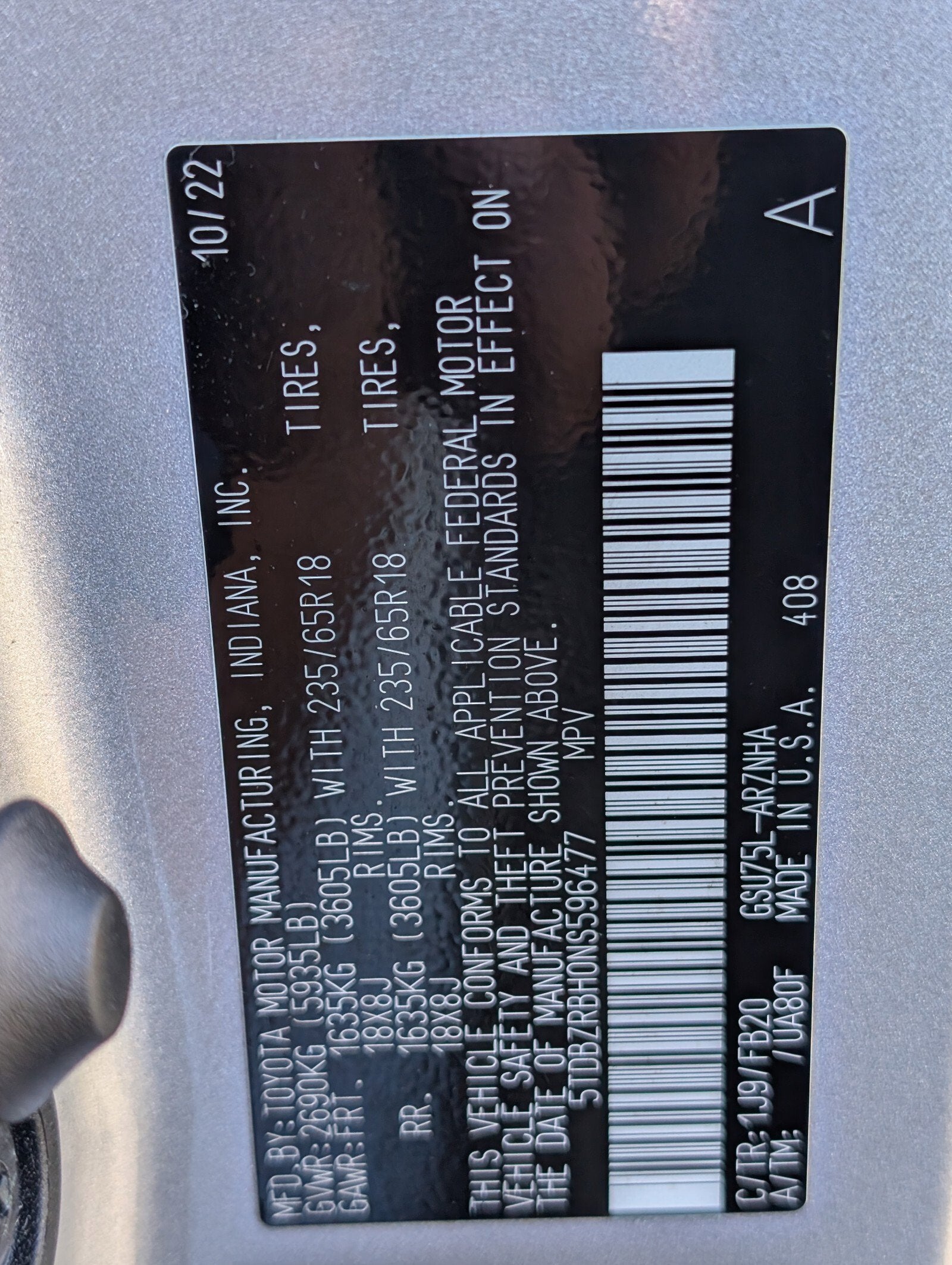 2022 Toyota Highlander LE