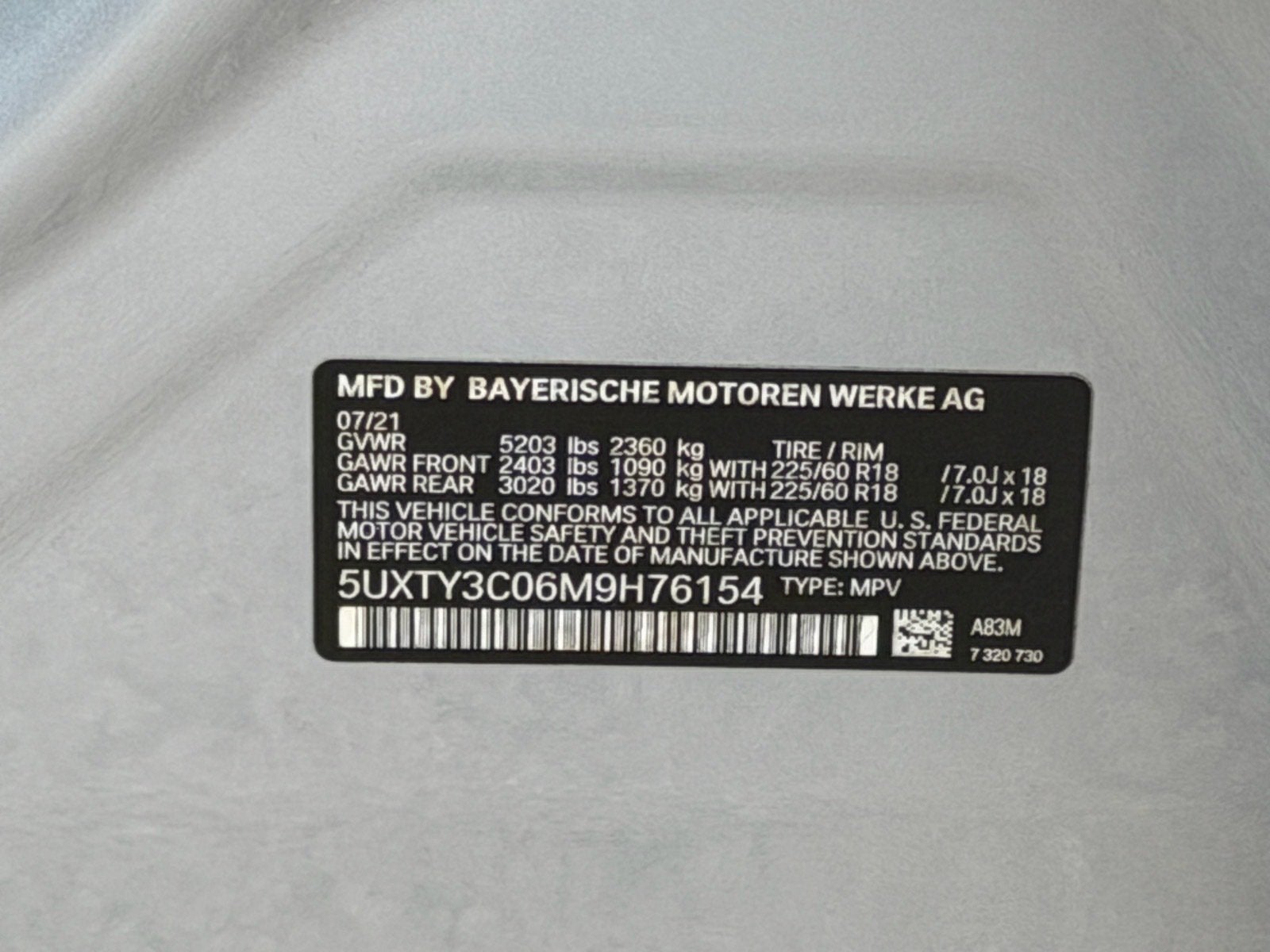 2021 BMW X3 sDrive30i
