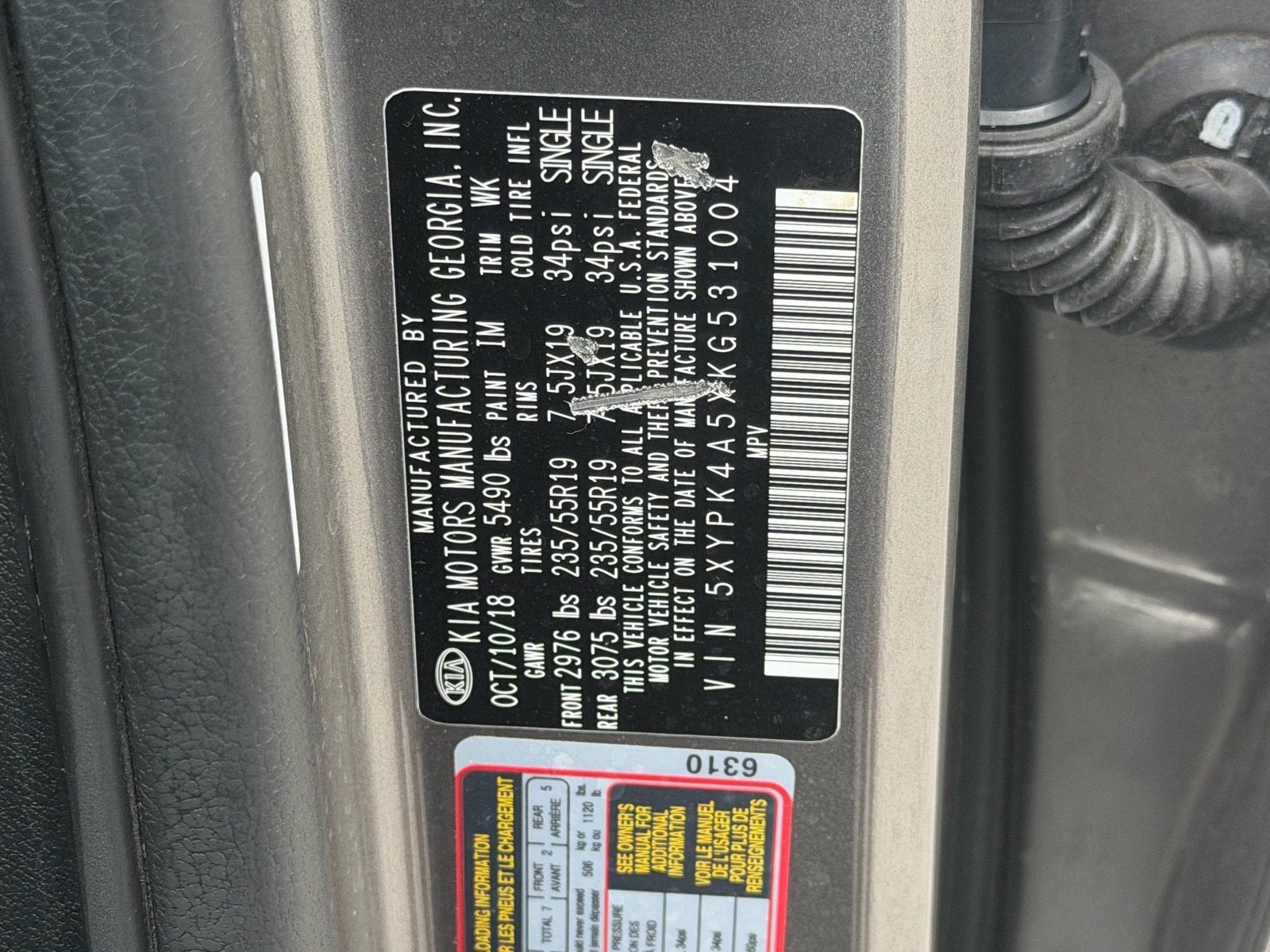 2019 Kia Sorento SX V6