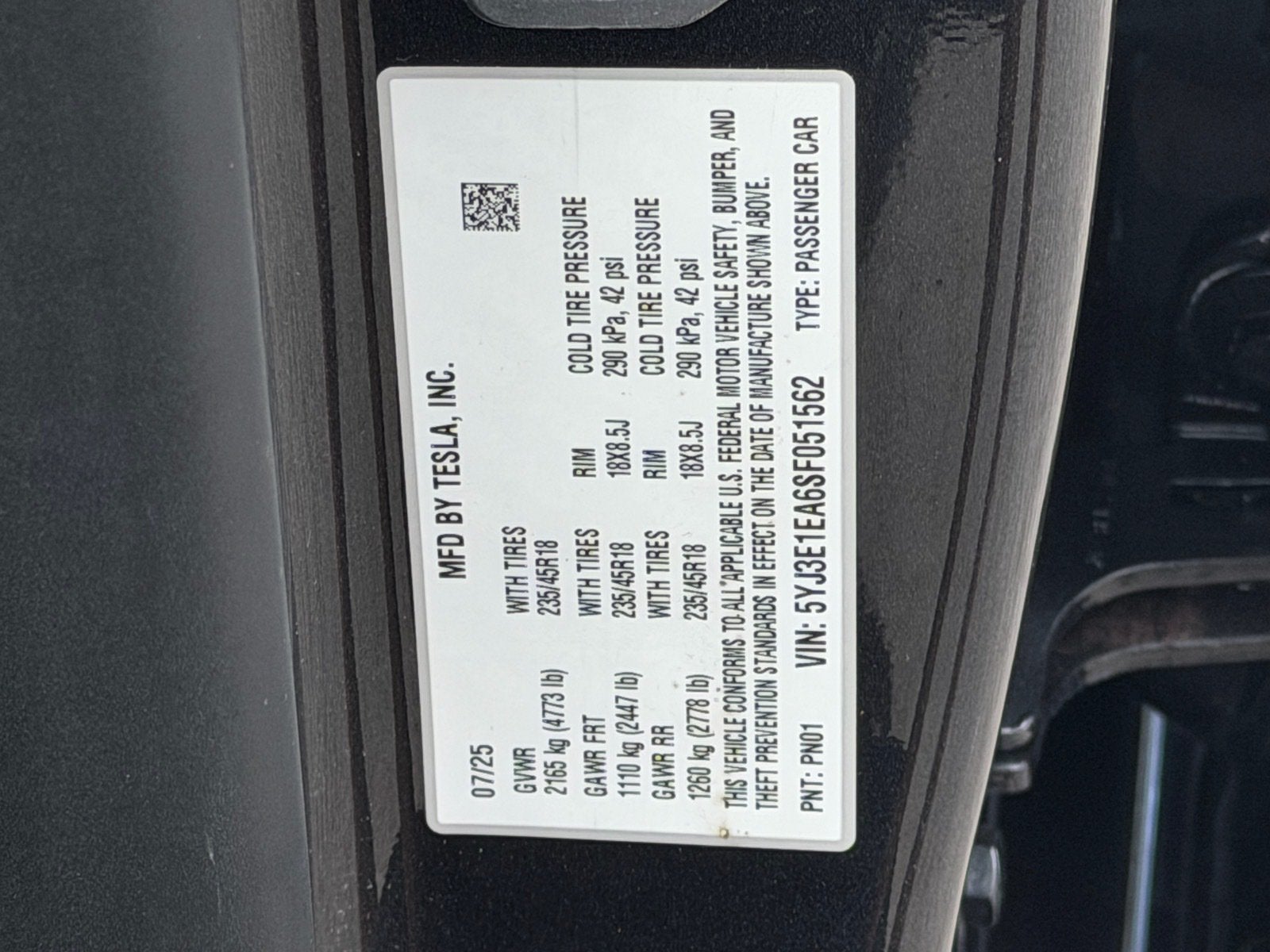 2025 Tesla Model 3 Long Range