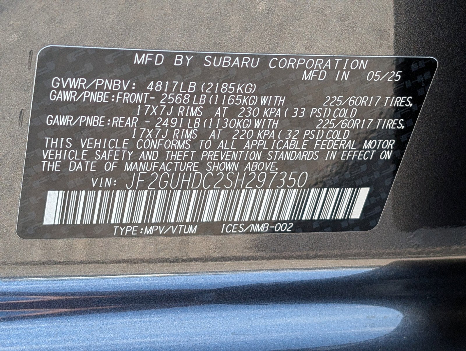 2025 Subaru Crosstrek Premium