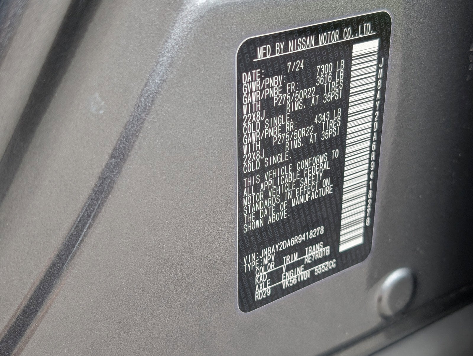 2024 Nissan Armada Platinum