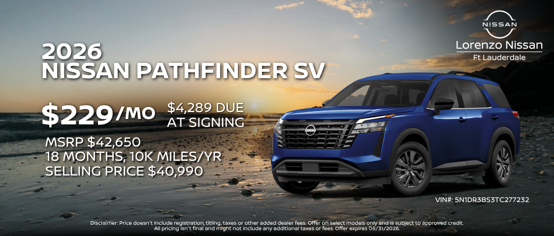 2026 Nissan Pathfinder SV
