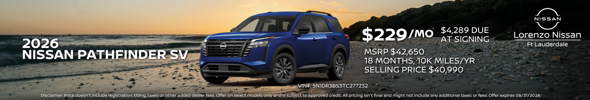 2026 Nissan Pathfinder SV