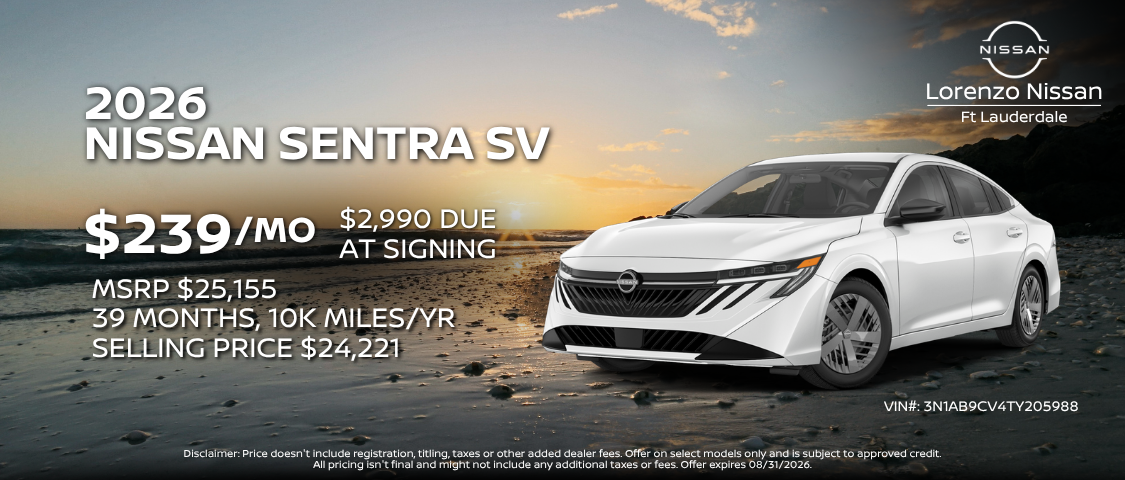 2026 Nissan Sentra SV