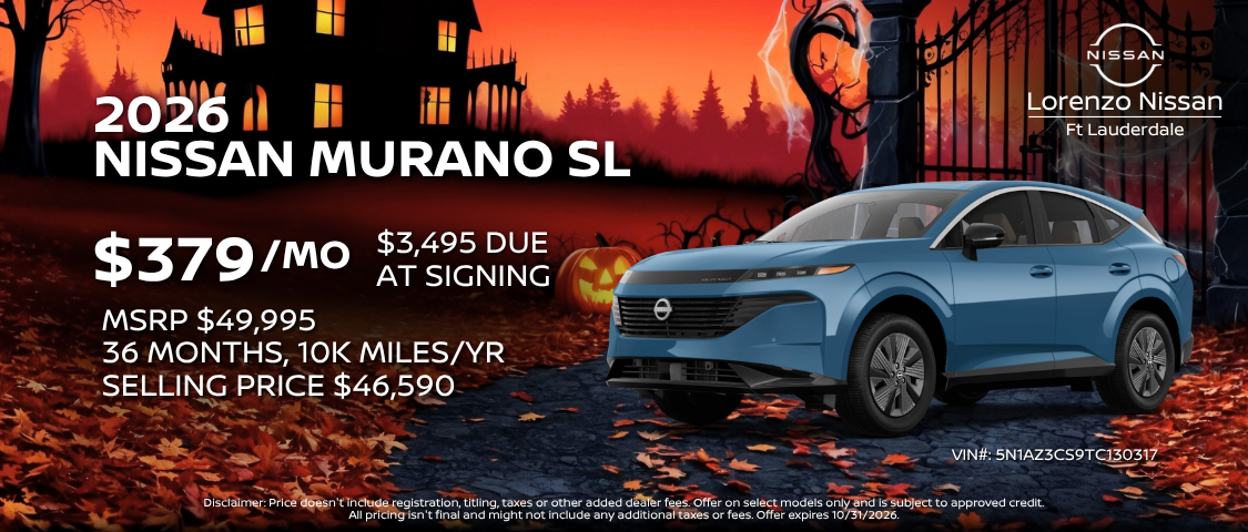 2026 Nissan Murano SV Mobile Offer Banner