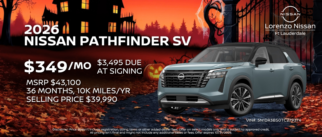 2026 Nissan Pathfinder Mobile Offer Banner