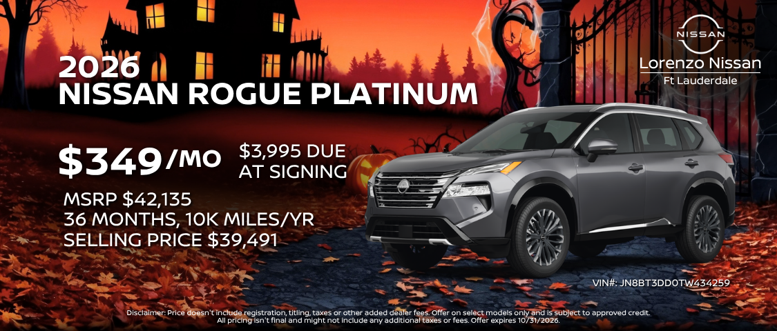 2026 Nissan Rogue SV Mobile Offer Banner