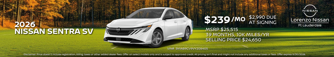 Sentra Banner