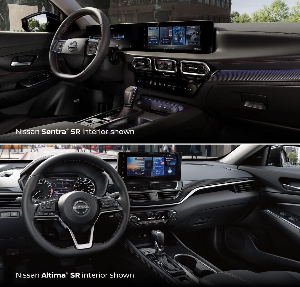 2026 Nissan Sentra vs. 2026 Nissan Altima Interior Comparison